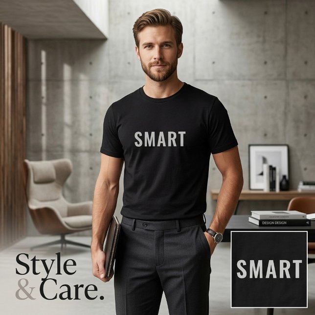 Redigerbar Smart Text T-Shirt Klassisk Mörk Komfor (Editable Smart Text Shirt Classic Dark Comfort)