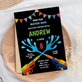 Redigerbar sommar Stänk Party Inbjudan