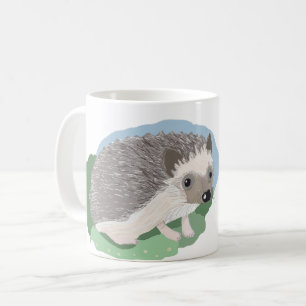 redigerbar söt baby Hedgehog Kaffemugg