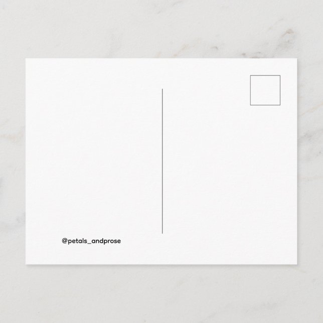 Redigerbar Söt och estetisk vykort (Baksida)