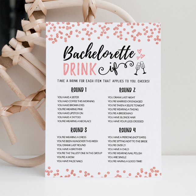 Redigerbar Spenalör Drick Om Hen Party Spelkort Inbjudningar (Skapare uppladdad)