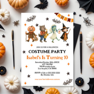 Redigerbar Spooktacular Costume Party Halloween Inbjudningar