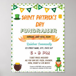Redigerbar St Pattricks dagslappare Poster
