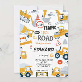 Redigerbar stäng inbjudan om vägbyggen