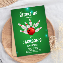 Redigerbar Strejka Party Inbjudan för barn