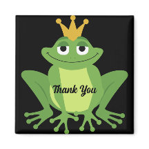 Redigerbar Tack - Groda med Krona