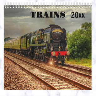 Redigerbar Tåg Kalender