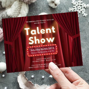 Redigerbar Talangshow Teater Föreställande Konst  Inbjudningar