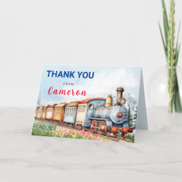 Redigerbar Tåltackkort För Födelsedag Tack Kort