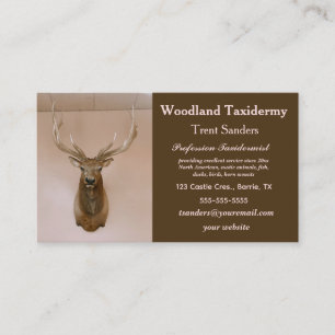 Redigerbar Taxidermy Visitkort