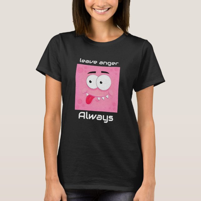 Redigerbar tecknad Ansikte Uttryck V34 T-Shirt (Framsida)