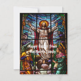 Redigerbar text av typen Jesus/dömt glas Glad påsk Anteckningskort