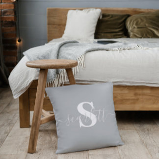 Redigerbar text Färg Pillows, Namn Pillow Kudde