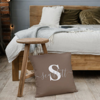 Redigerbar text Färg Pillows, Namn Pillow Kudde