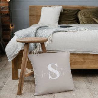 Redigerbar text Färg Pillows, Namn Pillow Kudde