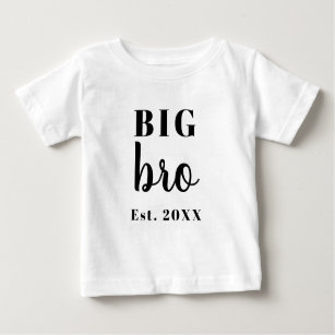 Redigerbar text för modern typ stort Bro etablerat T Shirt