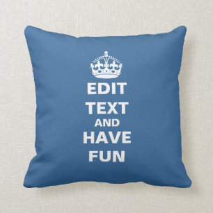 Redigerbar text kudde
