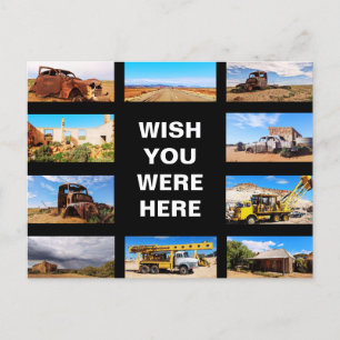 Redigerbar text - Outback Australien multifoto Vykort