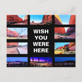 Redigerbar text - Uluru Red Center-multifoto Vykort