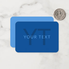 Redigerbar textmall för Monogrammed Namn etc. Anteckningskort
