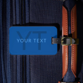 Redigerbar textmall för Monogrammed Namn etc. Bagagebricka