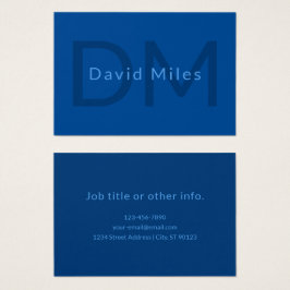 Redigerbar textmall för Monogrammed Namn etc. Visitkort