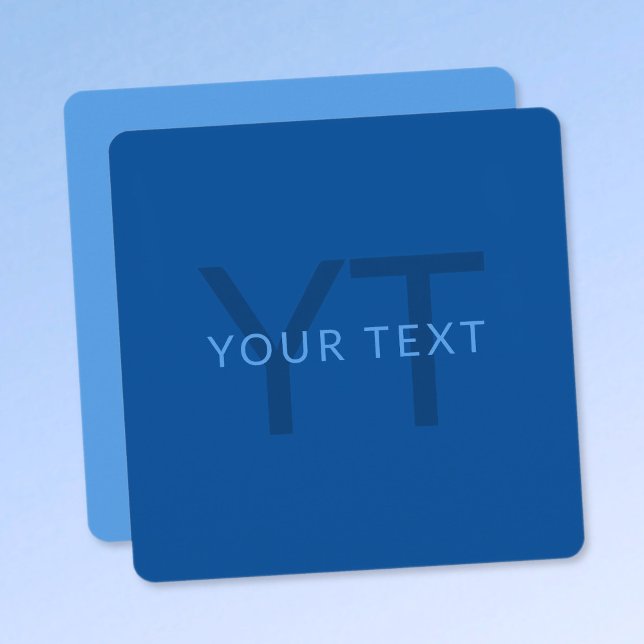 Redigerbar textmall för monogramnamn etc. anteckningskort (Skapare uppladdad)