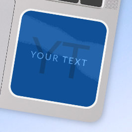 Redigerbar textmall för monogramnamn etc. klistermärken