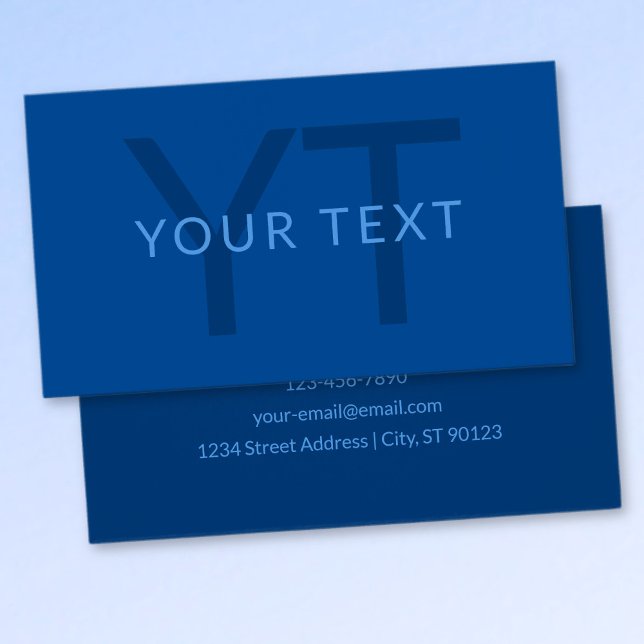 Redigerbar textmall för monogramnamn etc. visitkort (Skapare uppladdad)