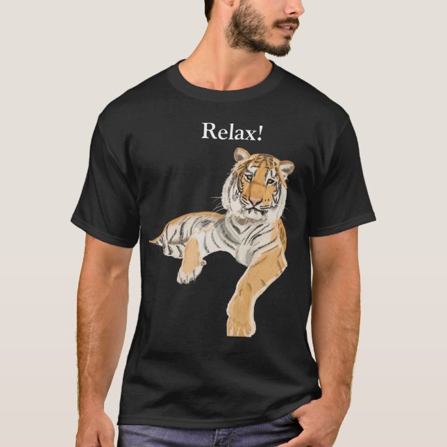 Redigerbar tiger t shirt (Framsida)