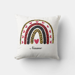Redigerbar Valentine Pillow: Kärlek Rainbow för Kudde