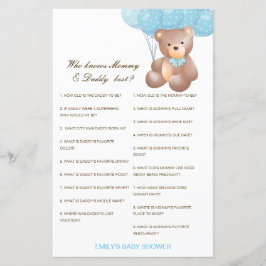 Redigerbar Vem Känner Mamma och Pappa Bäst