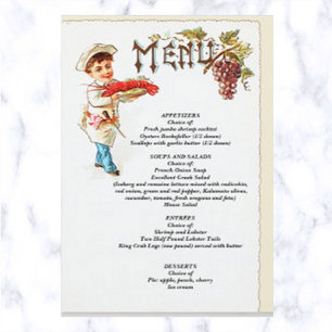 Redigerbar Vintage Chef med en lob