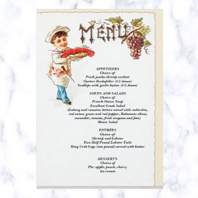 Redigerbar Vintage Chef med en lob (Skapare uppladdad)