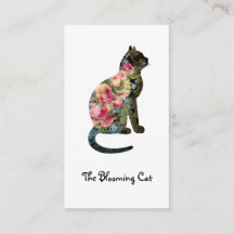 Redigerbar visitkort för BLOMSTERHANDLARE