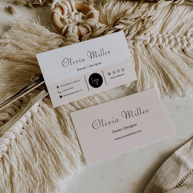 Redigerbar visitkortsmall visitkort (Editable Business Card Template)