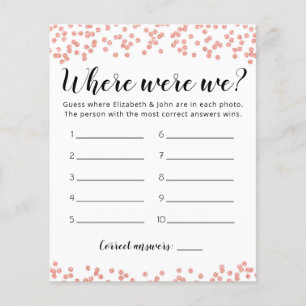 Redigerbar Where Were We Bridal Shower-lek