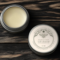 Redigerbar Witchy Tarot Beeswax Lip Balm Tin-etike