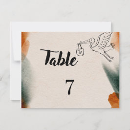 Redigerbara Babyshower Bordskyltar | Minimalistisk OSA Kort