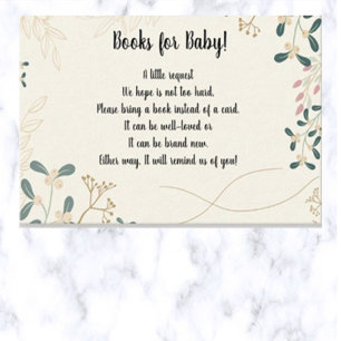 Redigerbara blad Baby Bibliotek Bifogad kort