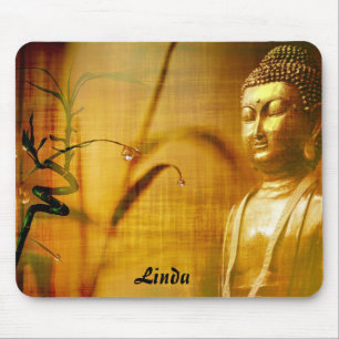 Redigerbara Buddha och Bamboo Musmatta