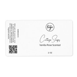 Redigerbara etiketter för vita soap-förpackningar fraktsedel