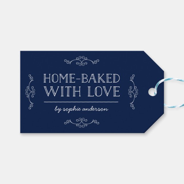 Redigerbara Färg blommor med Kärlek som baksida Presentetikett (Framsidan (Horisontell))