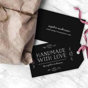 Redigerbara Färg-blommor som hanteras med Kärlek Presentetikett