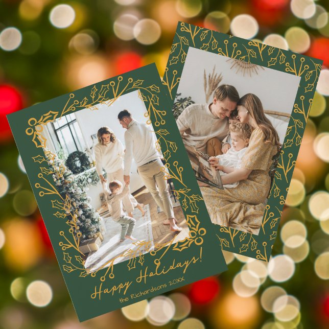 Redigerbara färgdimmer Misteltoe-klotter 2 bilder  Julkort (Skapare uppladdad)