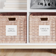 Redigerbara Hem Essentials 3 tums Etikett Set