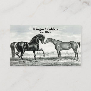 Redigerbara Horse Breeder Stables Visitkort