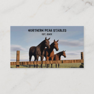 Redigerbara Horse Stables Visitkort