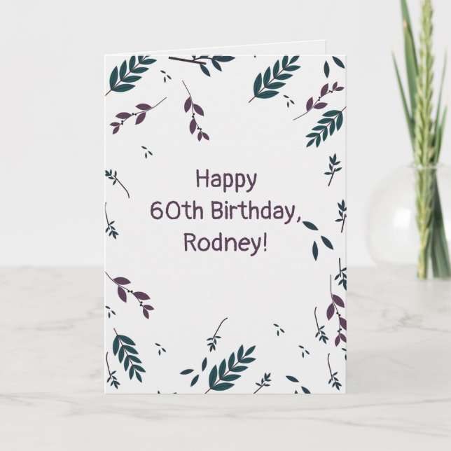 Redigerbara höstlöv kort (Framsida)