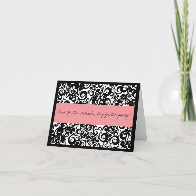 Redigerbara inbjudningar för cocktailparty (Framsida)
